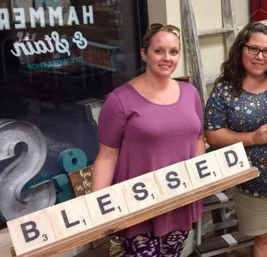 HAMMER @ HOME - Scrabble Tile w/stand DIY Kits